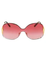 Chloé Sunglasses In 850 Gold Gradient