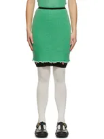 Cormio Green Alexia Contrast Skirt In Green/black