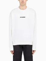 Jil Sander Off-white French Terry Logo Sweatshirt