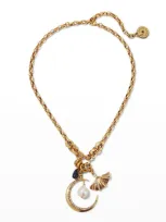 Mignonne Gavigan Moon Pendant Necklace In Gold