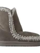 Mou Kids Grey Ankle 18 Boots In Ngre Grey