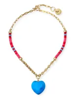 Mignonne Gavigan Raeni Turquoise Heart Necklace