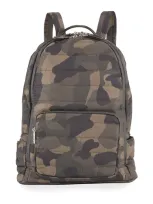 Bari Lynn Girls' Camo Nylon Quilted Puffy Backpack