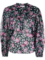 Isabel Marant Étoile Salika Floral-print Long-sleeve Blouse In Multi