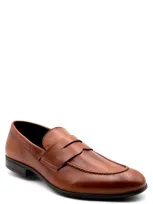 G Brown Cannon Loafer In Tan Leather