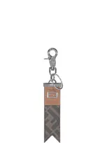 Fendi Logo Engraved Keyring In Multi