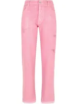 Dolce & Gabbana Straight-leg Denim Jeans In Pink