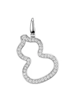 Qeelin Qulu Diamond Pendant In White Gold