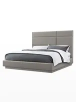 Interlude Home Quadrant King Bed In Feather