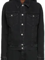 Kwaidan Editions Ssense Exclusive Black Tailored Denim Jacket