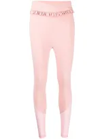 Onefifteen X Beyond The Radar Ruffle-trim Sports Leggings In Pink