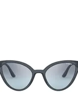 Vogue Vo5294s Top Transparent Blue / Blue Female Sunglasses