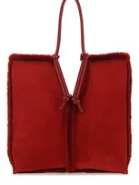 Bottega Veneta Bolster Knot Detailed Tote Bag In Red