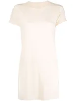 Rick Owens Round Neck Short-sleeved T-shirt In Nude