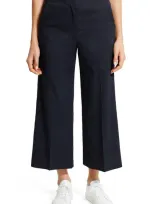 Theory Clean Terena Wide Leg Crop Pants In Concord