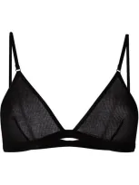 Maison Close 'bellevue' Triangle Bra In Black