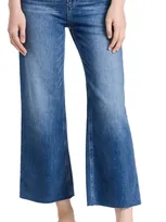 Paige Anessa Cropped Flared Jeans In Roya