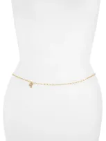 Vidakush Mushroom Charm Belly Chain In Gold