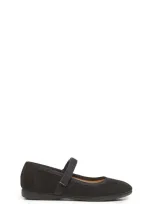 Childrenchic Kids' Suede Mary Jane In Black