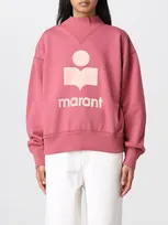 Isabel Marant Étoile Isabel Marant Etoile Moby Sweatshirt With Flocked Logo In Pink