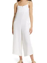 Rip Curl Premium Surf Cotton Gauze Jumpsuit In White