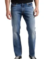 Silver Jeans Co. Allan Slim Fit Straight Leg Jeans Shorts In Indigo