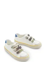 Boden Mini  Kids' Low Top Sneakers In Ivory Camo