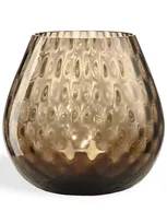 Nasonmoretti Glass Candle Holder In Braun