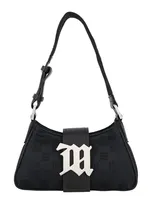 Misbhv Logo Zipped Shoulder Bag In Black