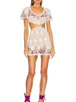 Dundas X Revolve Jane Mini Dress In Ivory