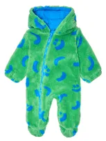 Stella Mccartney Baby Fleece Onesie In Verde/celeste