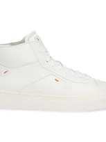 Santoni High-top Sneakers 60935 Calfskin In White