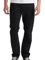 Silver Jeans Co. The Athletic Straight Leg Jeans In Black