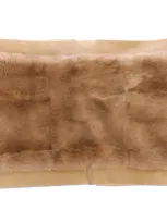 Dolce & Gabbana Beige Mink Fur Scarf Foulard Neck Wrap