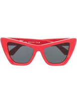 Off-white Edvard 57mm Cat Eye Sunglasses In Red