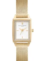 Olivia Burton Rectangle Bracelet Watch, 20.5mm In Gold