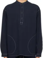 Sage Nation Ssense Exclusive Navy Shirt