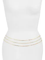 Vidakush Layered Belly Chain In Gold