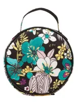 La Doublej Floral Print Round Clutch In Temples