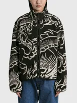 Stussy Dragon Sherpa Jacket In Black