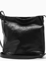 Ann Demeulemeester Black Leather Tote Bag