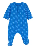 Petit Bateau Babies' Onesie With Stars Print In Blu