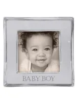 Mariposa Signature Baby Boy 4x4 Frame In Silver