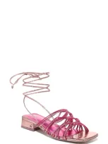 Circus Ny Jocelyn Ankle Wrap Sandal In Pink Multi