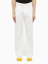 Bluemarble Cotton Cargo Pants In White