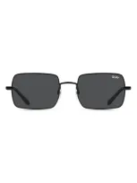 Quay Ttyl 41mm Gradient Polarized Square Sunglasses In Black