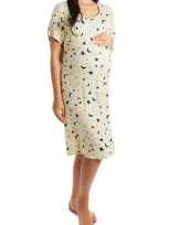 Everly Grey Rosa Jersey Maternity Hospital Gown In Twinkle