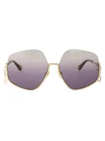 Chloé Ch0068s Sunglasses In Gold