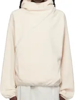 Post Archive Faction (paf) Ssense Exclusive Off-white Hoodie In Ivory 2