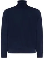 Etro Roll-neck Jumper In Blue